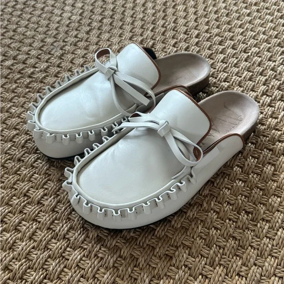 JW Anderson Ribbon Bow Mules Off White size 37/7 - See Description - Picture 1 of 13